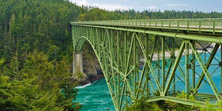 7 Most Terrifying Bridges in the World Deception Pass Bridge Washington USA