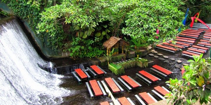 5 Most Unforgettable Dining Locations in the World Labassin Waterfall Restaurant Philippines